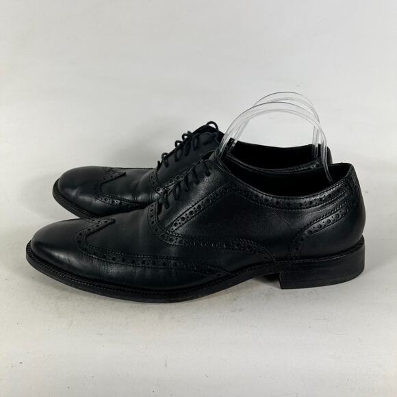 Cole Haan Air Madison Oxfords Mens 10.5 Black Leather Lace Up Dress Shoes C11435 main image 6